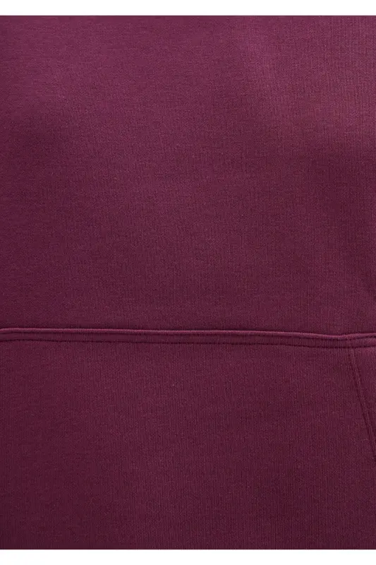 Kapüşonlu Mor Basic Sweatshirt 167299-70670 - Mor-70670 - 7