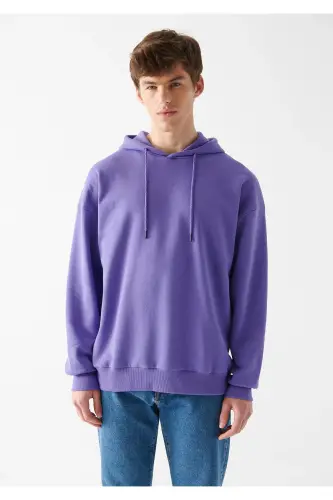 Kapüşonlu Mor Sweatshirt 0610062-70609-Mor - MAVI (1)