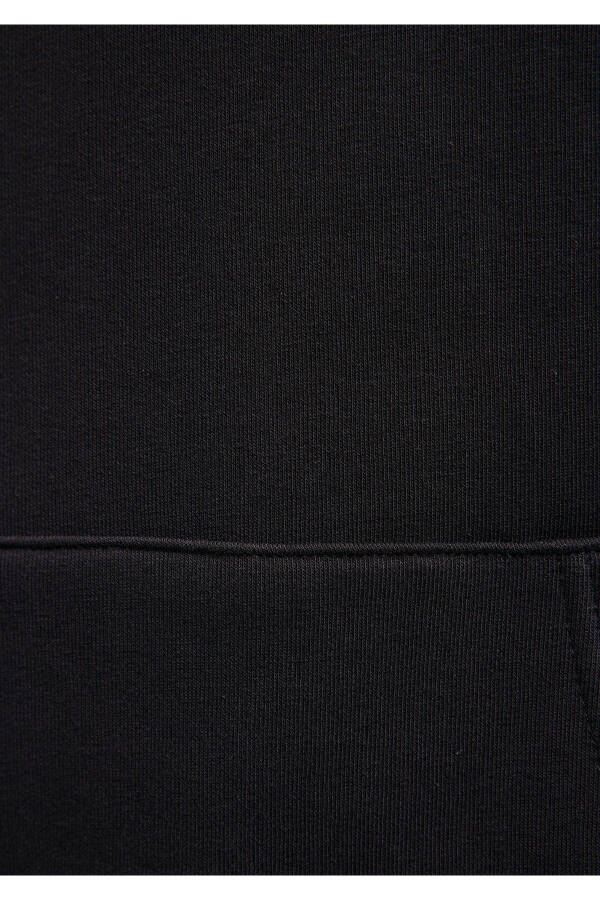 Kapüşonlu Siyah Basic Sweatshirt 0610937-900 - 12