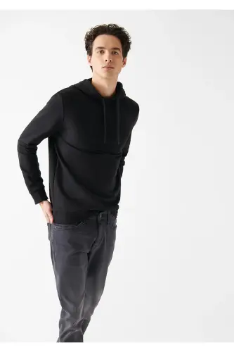 Kapüşonlu Siyah Sweatshirt 88062900 - Siyah-62900 