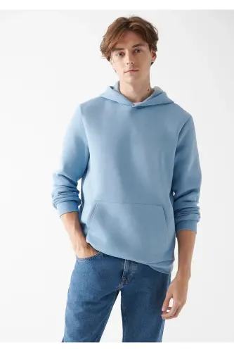 Kapüşonlu Sweatshirt 0610937-70731-Mavi - MAVI (1)