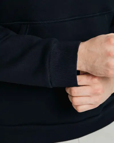 Kapüşonlu Sweatshirt - KOYU MAVİ - 8