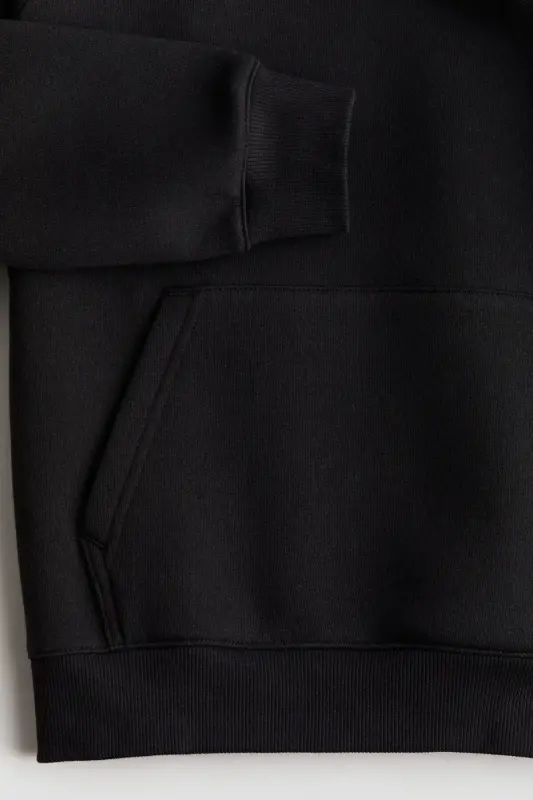 Kapüşonlu Üst-Black - 2