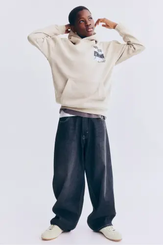 Kapüşonlu Üst-Açık bej/Non Stop - 3