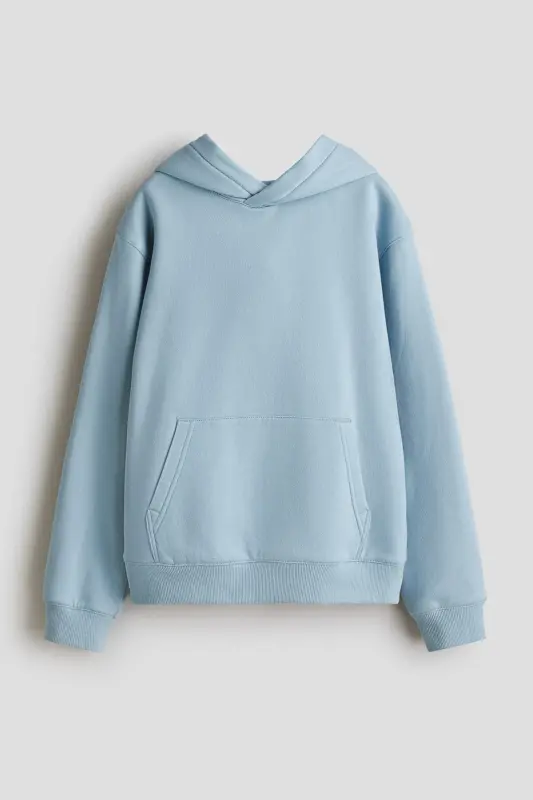 Kapüşonlu Üst - Açık tozlu mavi - H&M