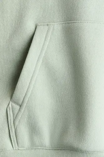 Kapüşonlu Üst-Açık yeşil - H&M (1)