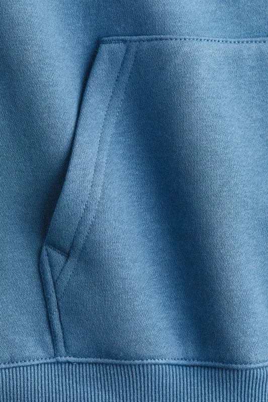 Kapüşonlu Üst-Mavi - 2