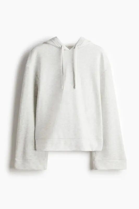 Kapüşonlu Üst - White marl - H&M