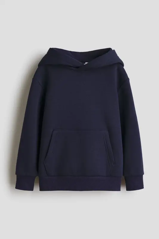 Kapüşonlu ve İçi Tüylü Üst - Lacivert - H&M