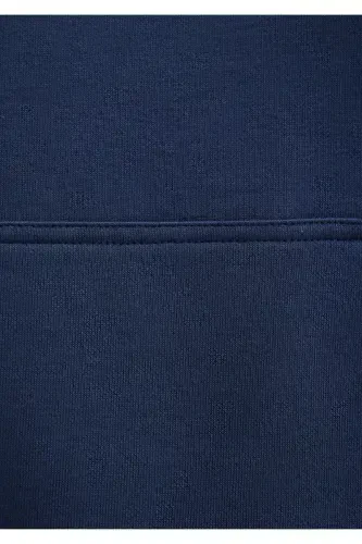 Kaputli Ko‘k Rangli Asossiy Sweatshirt 167299-70488 - 8