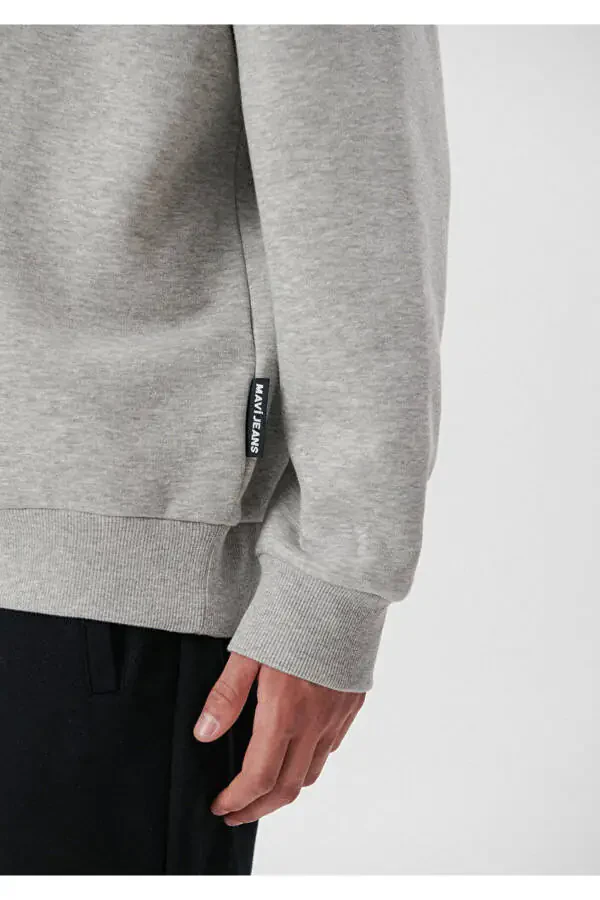 Kaputli Kulrang Basic Ko'ylak 0610062-80196 - 4