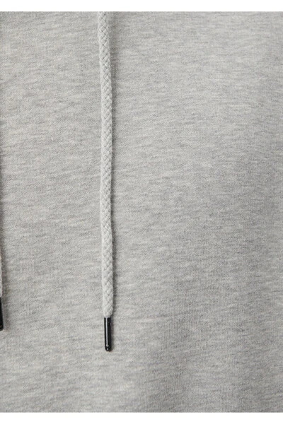 Kaputli Kulrang Basic Ko'ylak 0610062-80196 - 6