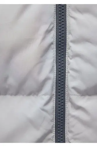 Kaputli kulrang puf palto 0110349-70075 - 7