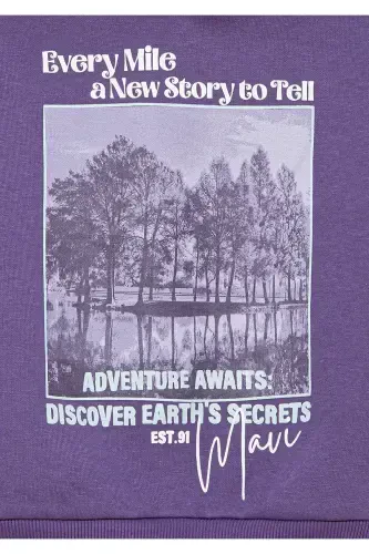 Kaputli nashrlangan binafsha sviter 7s10054-88135 - 6