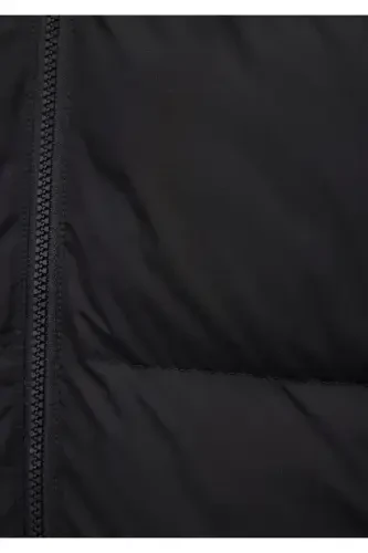 Kaputli Qora Rangli Puf Ko'ylagi 0110349-900 - 6