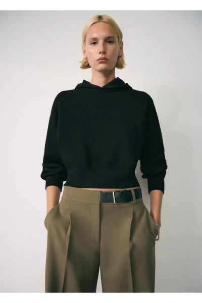 Kaputli triko kozok - MANGO