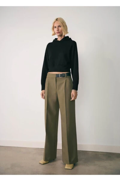 Kaputli triko kozok - MANGO (1)