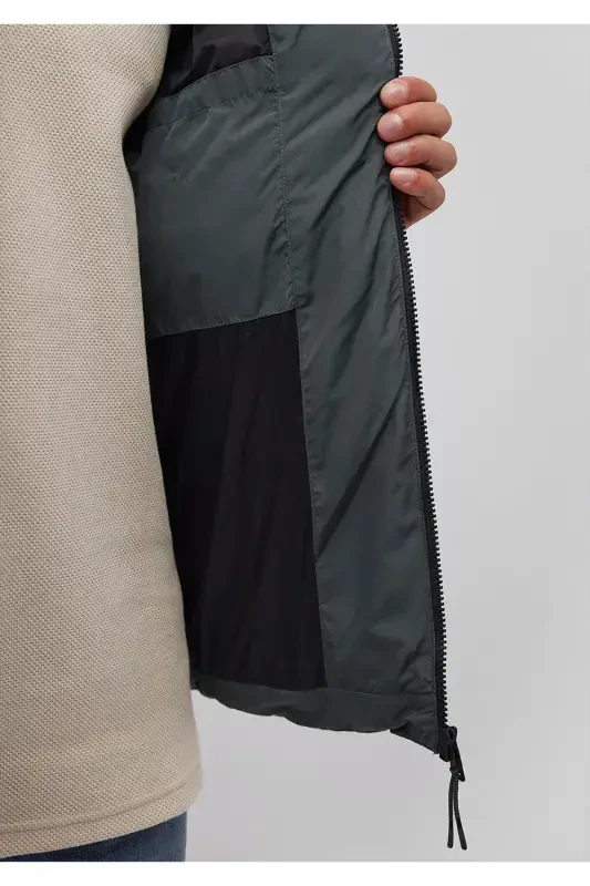 Kaputli Yashil Puffer Ko'ylagi 0110349-71598 - 6