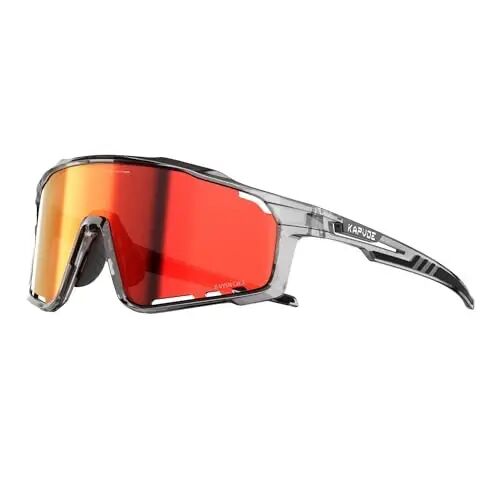 KAPVOE 3 Lens Cycling Sunglasses Men Women K76 | 3 Lenses: PC Day, Black Polarized, Clear Low Light; UV400, 3-Position Nose Pad - XIAMEN XUTU OPTICAL GLASSES CO.,LTD
