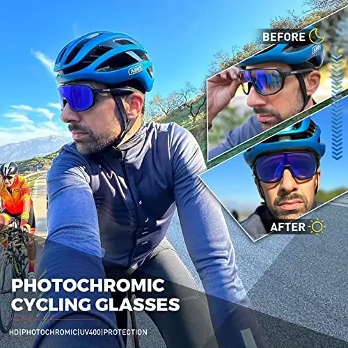 KAPVOE Fotokromik Erkek Kadın Dağ Bisikleti Güneş Gözlüğü Spor Gözlük UV Koruması K63 - XIAMEN XUTU OPTICAL GLASSES CO.,LTD (1)