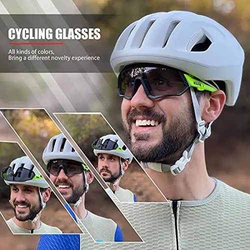 KAPVOE Photochromic Cycling Glasses Men Women Mountain Bike Sunglasses Clear MTB Bicycle Riding - K9408 - MODAZONE (1)
