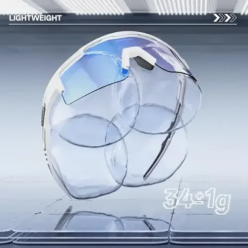 KAPVOE Photochromic Cycling Glasses Mountain Bike Sunglasses Clear MTB Bicycle Riding Baseball Running Golf for Men Women K75 - 6