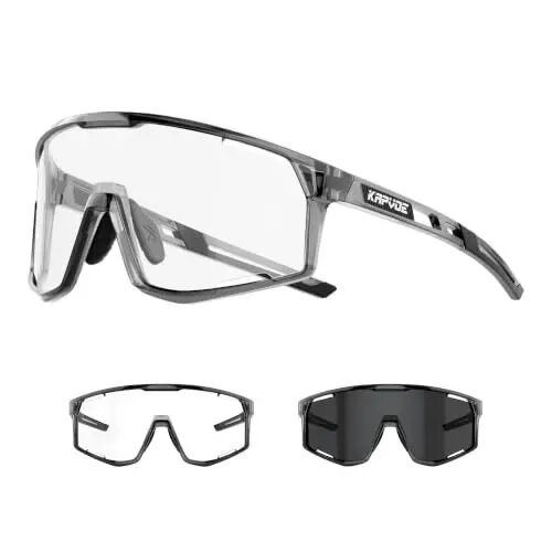KAPVOE Photochromic Velosiped Ko'zoynaklar Erkaklar Tog' Velosiped Quyoshdan saqlaydigan ko'zoynaklar Ayollar Shaffof MTB Sport Ko'zoynaklar Velosiped Triatlon K180 - 1