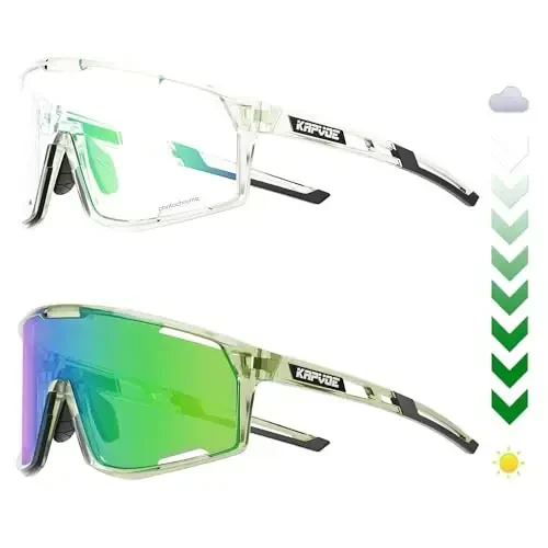KAPVOE Photochromic Velosiped Ko'zoynaklar Erkaklar Tog' Velosiped Quyoshdan Saqlaydigan Ko'zoynaklar Ayollar Shaffof MTB Sport Ko'zoynaklari Velosiped Triatlon K180 