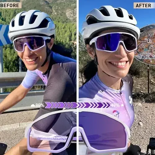 KAPVOE Photochromic Velosiped Ko'zoynaklari Erkaklar Ayollar Tog' Velosipedi Quyoshdan Saqlaydigan Ko'zoynaklar MTB Sport Tranzitsiya Triatlon Yugurish - K93 - 2