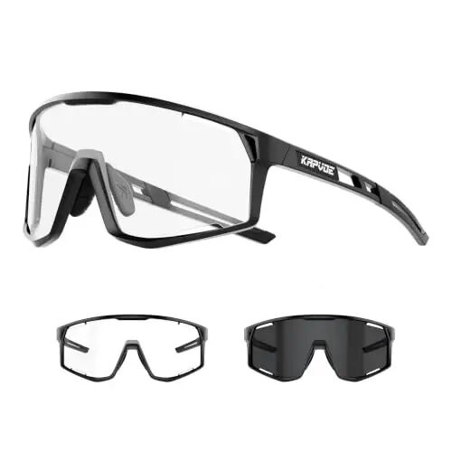 KAPVOE Photochromic Velosiped Ko'zoynaklari Erkaklar Tog' Velosiped Quyoshdan Saqlovchi Ko'zoynaklar Ayollar Shaffof MTB Sport Ko'zoynaklari Velosiped Triatlon K180 - KAPVOE