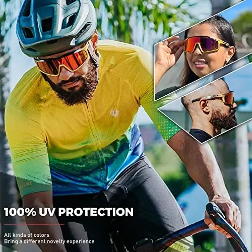KAPVOE Polarizatsiyalangan velosiped ko'zoynaklari erkaklar ayollar tog' velosiped ko'zoynaklari MTB TR90 sport quyoshdan saqlaydigan ko'zoynaklar velosiped K76 - KAPVOE (1)