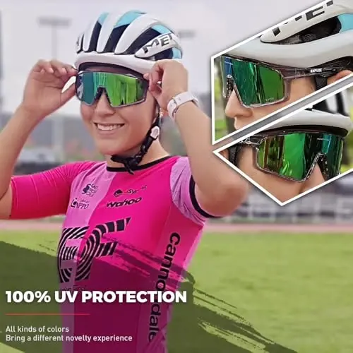 KAPVOE Polarizatsiyalangan velosiped ko'zoynaklari erkaklar ayollar tog' velosiped ko'zoynaklari MTB TR90 sport quyoshdan saqlaydigan ko'zoynaklar yugurish velosiped K76 - 3