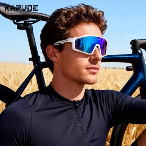 KAPVOE Polarizatsiyalangan Velosiped Ko'zoynaklari Erkaklar Ayollar Tog' Velosiped Ko'zoynaklari MTB TR90 Sport Quyoshdan Saqlaydigan Ko'zoynaklar Yugurish Velosipedi K76 - KAPVOE
