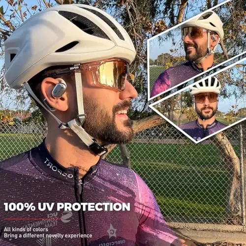 KAPVOE Polarizatsiyalangan velosiped ko'zoynaklari erkaklar ayollar tog 'velosiped ko'zoynaklari MTB TR90 sport quyoshdan saqlaydigan ko'zoynaklar yugurish velosipedi K76 - 2