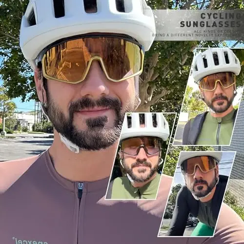 KAPVOE Polarizatsiyalangan velosiped ko'zoynaklari erkaklar ayollar tog' velosipedi ko'zoynaklari MTB TR90 sport quyoshdan saqlaydigan ko'zoynaklar yugurish velosipedi K93 - Modazone (1)