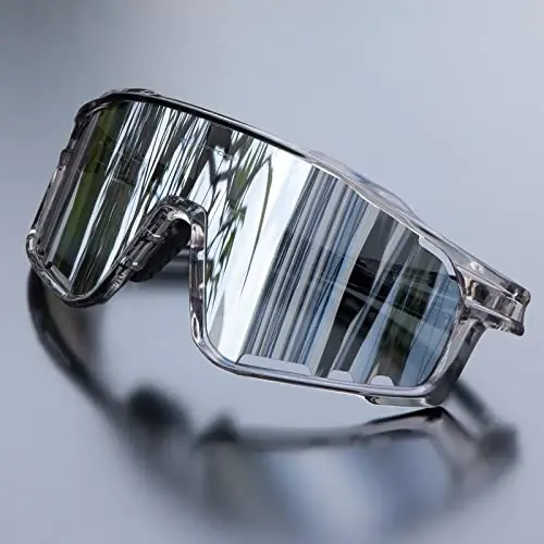 KAPVOE Polarized Cycling Glasses Men Women Mountain Bike Glasses MTB Riding TR90 Sport Sunglasses Running Bicycle Triathlon 