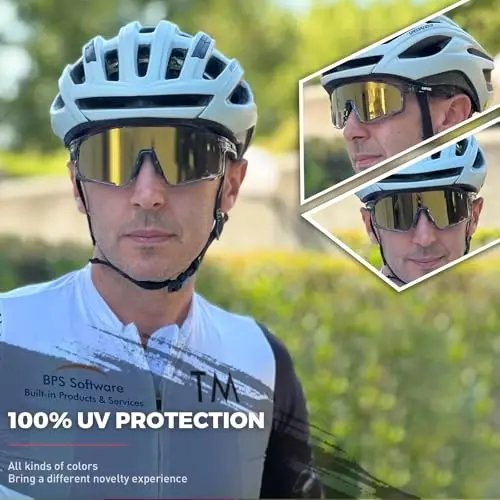 KAPVOE Polarized Cycling Glasses Men Women Mountain Bike Glasses MTB Riding TR90 Sport Sunglasses Running Bicycle K76 - 2