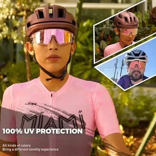 KAPVOE Polarized Cycling Glasses Men Women Mountain Bike Glasses MTB Riding TR90 Sport Sunglasses Running Bicycle K76 - 2