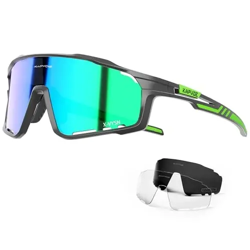 KAPVOE Polarized Cycling Glasses Men Women Mountain Bike Glasses MTB Riding TR90 Sport Sunglasses Running Bicycle K76 - 1
