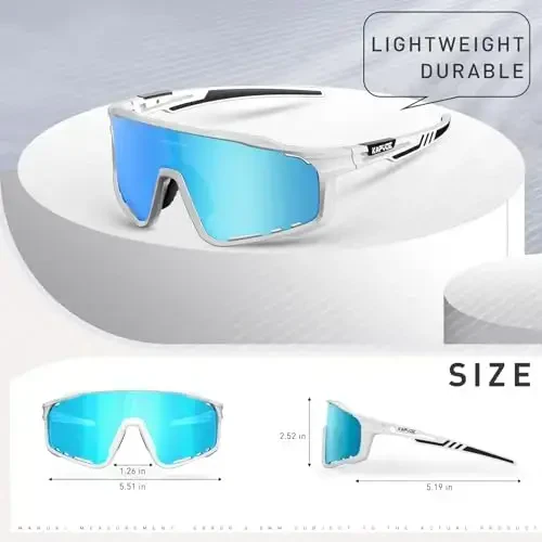 KAPVOE Polarized Cycling Glasses Men Women Mountain Bike Glasses MTB Riding TR90 Sport Sunglasses Running Bicycle K76 - 5