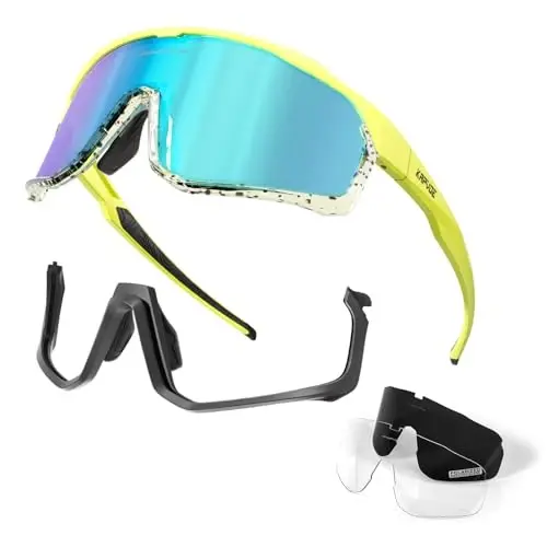 KAPVOE Polarized Cycling Glasses Men Women Mountain Bike Glasses MTB Riding TR90 Sport Sunglasses Running Bicycle K93 - 1