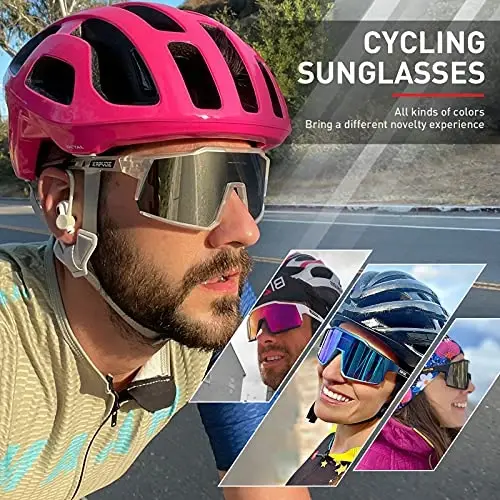 KAPVOE Polarized Glasses With 1 Lens Or 4 Lens UV Protection for Women Men Cycling Sunglasses Tr90 Frame Sports Bike K9022 - MODAZONE (1)