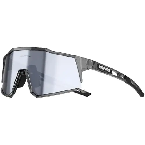 KAPVOE Polarized Glasses With 1 Lens Or 4 Lens UV Protection for Women Men Cycling Sunglasses Tr90 Frame Sports Bike K9022 - 1