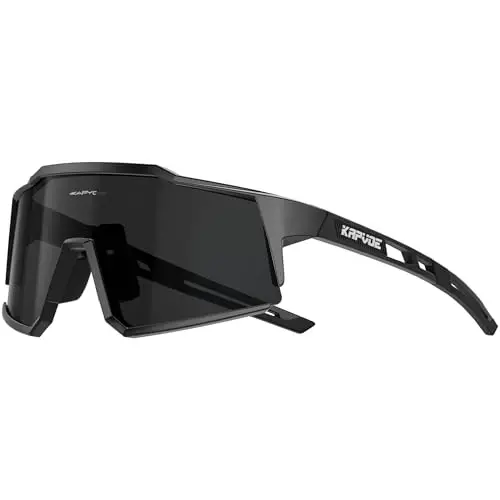 KAPVOE Polarized Glasses With 1 Lens Or 4 Lens UV Protection for Women Men Cycling Sunglasses Tr90 Frame Sports Bike K9022 - 1