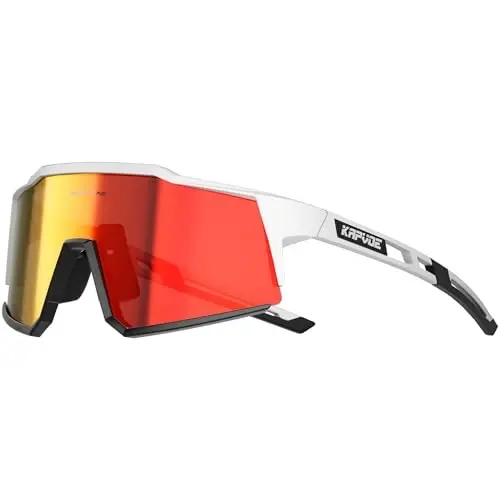 KAPVOE Polarized Glasses With 1 Lens Or 4 Lens UV Protection for Women Men Cycling Sunglasses Tr90 Frame Sports Bike K9022 