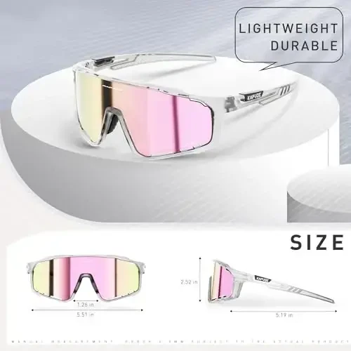 KAPVOE Polarized Cycling Glasses Men Women Mountain Bike Glasses MTB Riding TR90 Sport Sunglasses Running Bicycle K76 - 5
