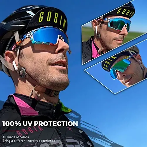 KAPVOE Polarized Cycling Glasses Men Women Mountain Bike Glasses MTB Riding TR90 Sport Sunglasses Running Bicycle K76 - KAPVOE (1)
