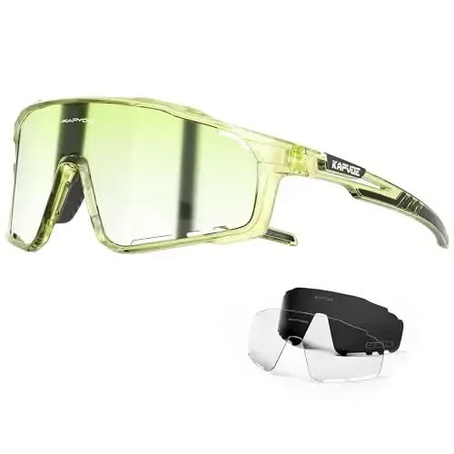 KAPVOE Polarized Cycling Glasses Men Women Mountain Bike Glasses MTB Riding TR90 Sport Sunglasses Running Bicycle K76 - KAPVOE