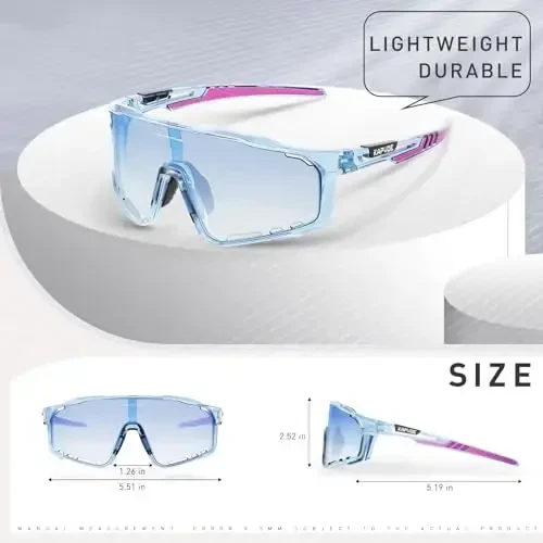 KAPVOE Polarized Cycling Glasses Men Women Mountain Bike Glasses MTB Riding TR90 Sport Sunglasses Running Bicycle K76 - 5