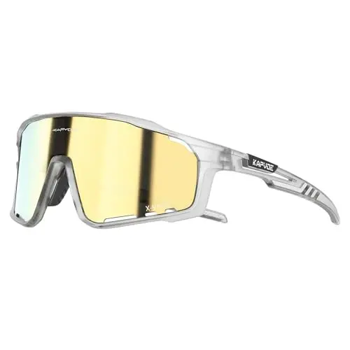 KAPVOE Polarized Cycling Glasses Men Women Mountain Bike Glasses MTB Riding TR90 Sport Sunglasses Running Bicycle K76 - 1